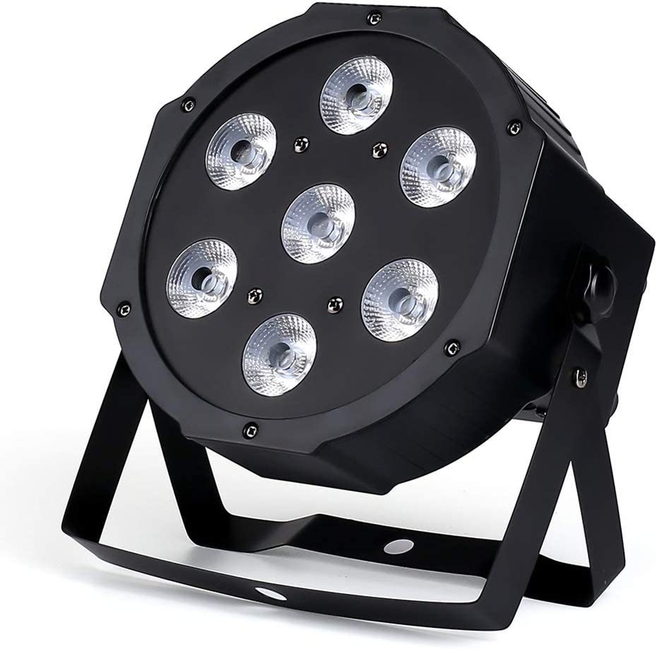 LED Flat Par 7x18W RGBWAUV